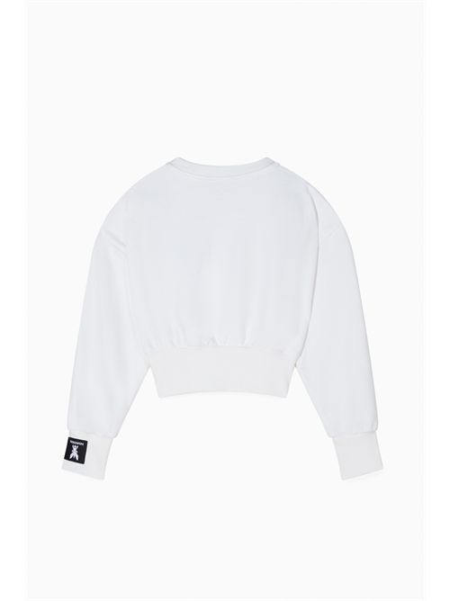 Felpa bianca con logo PATRIZIA PEPE | 7M094612E8